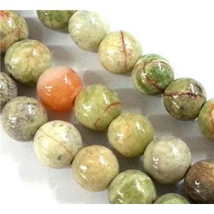 ocean jasper beads, round, 14mm dia, approx 28pcs per st [GMRD253-14MM]