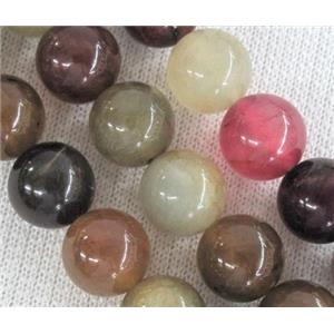 round rainbow Jade Beads, 10mm dia, approx 40pcs per st [GMRD254-10MM]