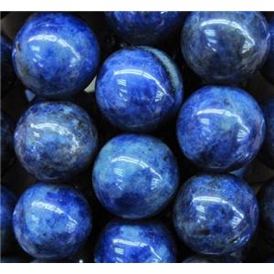 brazilian sodalite beads, round, blue, 12mm dia, approx 32pcs per st [GMRD260-12MM]