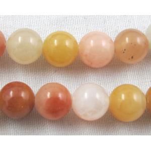 New Jade Beads, Round, 6mm dia, approx 67pcs per st. [GMRD31-6MM]