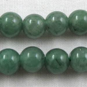 round Green Aventurine stone bead, AA Grade, 6mm dia, approx 65pcs per st. [GMRD35-6MM]