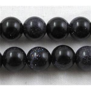 Blue Goldstone, AA Grade, Round, 6mm dia, approx 65pcs per st. [GMRD36-6MM]