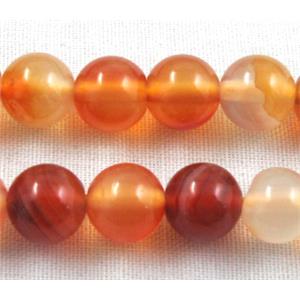 Carnelian Agate, AA Grade, Round, 6mm dia, approx 65pcs per st. [GMRD37-6MM]