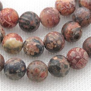 leopardskin jasper bead, round, approx 12mm dia, 31pcs per st [GMRD66-12MM]