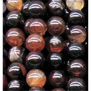 fancy agate beads, round, approx 10mm dia, 38pcs per st [GMRD97-10MM]