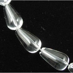 clear quartz bead, teardrop, 8x14mm, 28pcs per st, A grade [GMSCQ34]