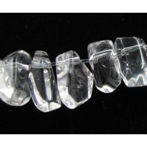 Natural Clear Quartz Bead, freeform, approx 8x10mm, approx 50pcs per st, A grade [GMSCQ36]