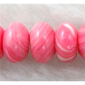 red stripe Gemstone bead, Abacus, 5x8mm, 50pcs per st [GMSD02]