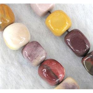 Mookaite jasper Bead, freeform cube, approx 8x8x8mm, 15.5 inches [GMSMK13]