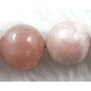 round Rose MoonStone Bead, 14mm dia, 28pcs per st [GMSMS01]