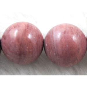 barzil Rhodonite Beads, round gemstone, 14mm dia, 28pcs per st [GMSRH02]