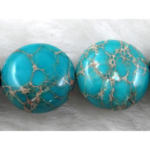 Sea Sediment Jasper, flat round, 16mm dia, 25pcs per st [GMSSJ03C03]
