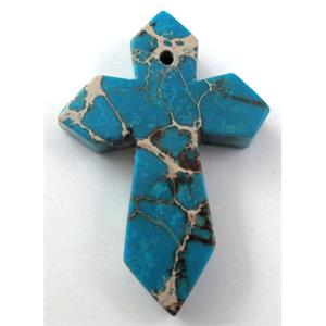 Sea Sediment Jasper pendant, 30x45mm, 8mm thickness [GMSSJ09]