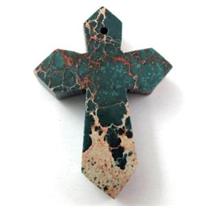 Sea Sediment Jasper pendant, 30x45mm, 8mm thickness [GMSSJ10]