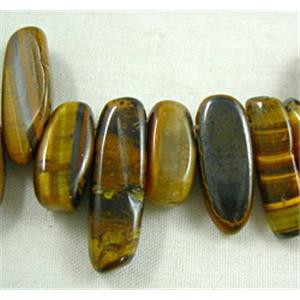 Tiger eye beads, Erose Chip, 6x14-23mm [GMST09]