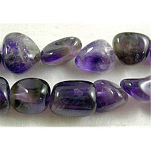 Amethyst beads, Chip, purple, 8x11mm,40pcs per st [GMST13]