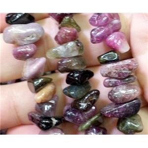 tourmaline chips beads, freeform, approx 7-12mm, 15.5 inches [GMST137-7X12MM]