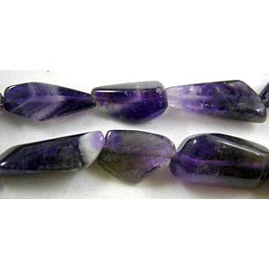 Amethyst beads, Erose Chip, 13x19mm, 23pcs per st [GMST14]