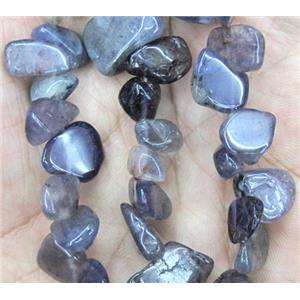 blue tourmaline chip beads, freeform, approx 8-15mm, 15.5 inches [GMST142]