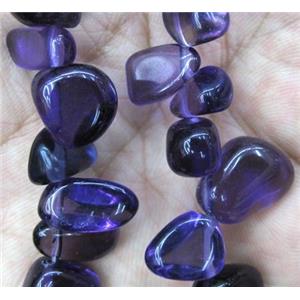 purple tourmaline beads chips, freeform, approx 8-15mm, 15.5 inches [GMST155]
