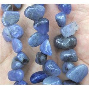 Tanzanite beads chips, freeform, blue, approx 8-15mm, 15.5 inches [GMST159]