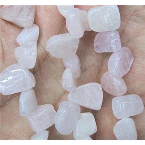 Morganite Stone beads chip, freeform, approx 8-15mm, 15.5 inches [GMST160]