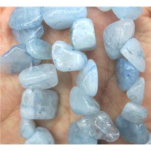 natural Aquamarine chip beads, freeform, approx 8-15mm, 15.5 inches [GMST161]