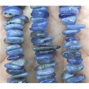 blue tourmaline beads, chip, freeform, approx 8-15mm, 15.5 inches [GMST167]