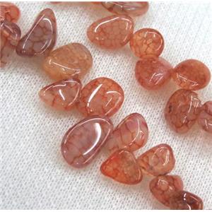 dragon veins agate chips bead, freeform, approx 6-10mm, 15.5 inches [GMST232]