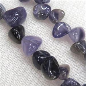 Amethyst chip beads, freeform, purple, approx 6-10mm, 15.5 inches [GMST243]