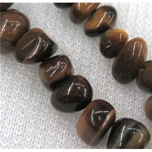 tiger eye chips bead, freeform, approx 6-10mm, 15.5 inches [GMST253]