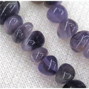 Amethyst bead chip, freeform, purple, approx 6-10mm, 15.5 inches [GMST257]