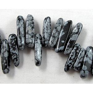 Snowflake Chip Beads TopDrilled Freeform, 5mm wide,15-25mm length, 16 inch length [GMST43]