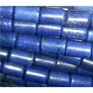 turquoise tube beads, synthetical, lazui-blue, approx 3x5mm, 15.5 inches [GMT122-3X5MM]
