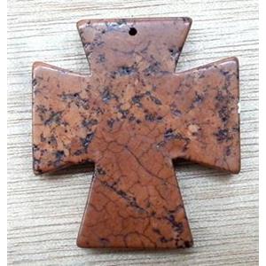 Cross Turquoise Pendant, stability, 70x80mm [GMTPD35-70X80MM]