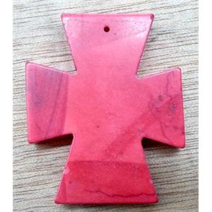 Cross Turquoise Pendant, stability, 41x47mm [GMTPD36-41X47MM]