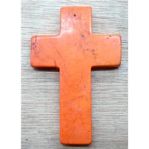 Cross Turquoise Pendant, stability, 60x90mm [GMTPD40-60X90MM]