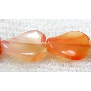 Natural Twist Leaf Agate beads, 13x18mm, 22pcs per st [GMTW02C04]