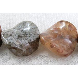 Natural Twist Coin Gemstone bead, 16mm dia, 25pcs per st [GMTW03C18]