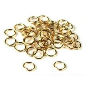 gold plated JumpRings, iron, 6mm diameter [GP-JUMP-6MM]
