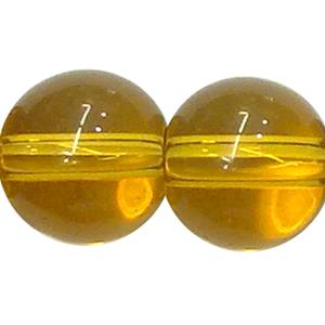 round Crystal Glass Beads, golden, 16mm dia, 20pcs per st [GSBFRD09C11-16MM]
