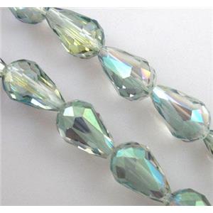 chinese crystal glass bead, faceted drip, 10x15mm [GSFD15C02]