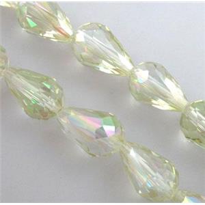 chinese crystal glass bead, faceted drip, 10x15mm [GSFD15C03]