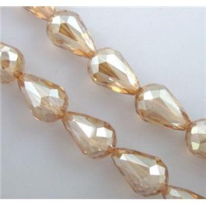 chinese crystal glass bead, faceted drip, 10x15mm [GSFD15C05]