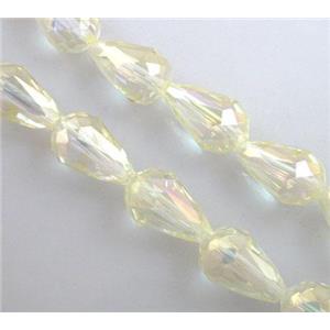 chinese crystal glass bead, faceted drip, 10x15mm [GSFD15C06]