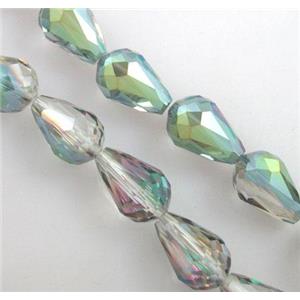 chinese crystal glass bead, faceted drip, 10x15mm [GSFD15C07]