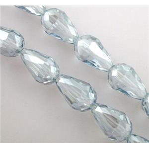 chinese crystal glass bead, faceted drip, 10x15mm [GSFD15C08]