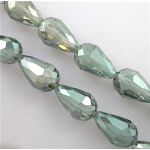 chinese crystal glass bead, faceted drip, 10x15mm [GSFD15C09]