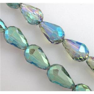 chinese crystal glass bead, faceted drip, 10x15mm [GSFD15C10]