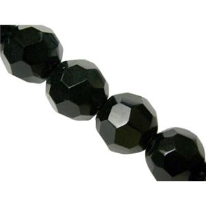 Hand-cutting Black Chinese Crystal Glass Beads Faceted Round Jet, approx 4mm, 96pcs per st [GSFRHC41-4MM]
